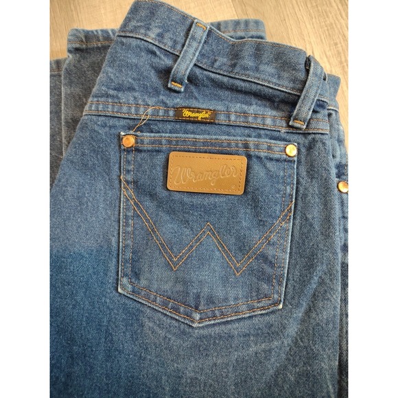 Wrangler Other - vtg Wrangler 13MWZ y2k 36x32 Western Cowboy mexico made us denim‎ Copper Rivit